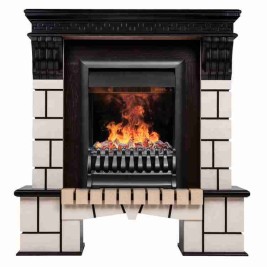 Электрокамин RealFlame Stone AO с очагом 3D Oregan