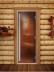Дверь для бани и сауны DoorWood Престиж Бронза Матовая 190х60 (по коробке)