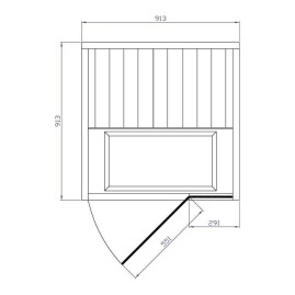 Инфракрасная сауна Tylo Tylosand INFRA CABIN T810H GREY