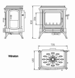 Печь WINSTON (Hark)