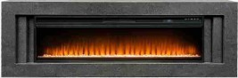 Каминокомплект Line 60 Dark Grey (Разборный) - Темный серый с очагом Vision 60 LED