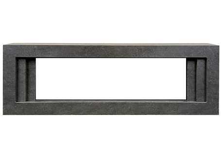 Каминокомплект Line 60 Dark Grey (Разборный) - Темный серый с очагом Vision 60 LED
