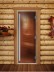 Дверь для бани и сауны DoorWood Престиж Бронза Матовая 190х80 (по коробке)