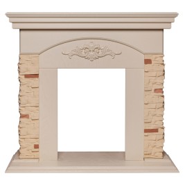 Портал каминный из МДФ RealFlame Neapolis белый дуб, под очаги (Majestic, Fobos, Eugene, 3D Olympic)