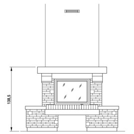 Облицовка COURMAYEUR FULLI-FITTED 86 (Palazzetti)