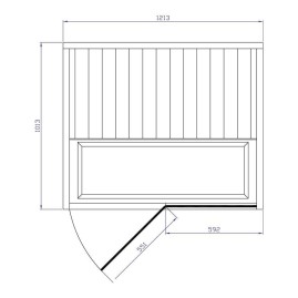 Инфракрасная сауна Tylo Tylosand INFRA CABIN T820H GREY