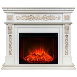 Электрокамин RealFlame Estella 25,5/26 WT с очагом Evrika 25,5 LED