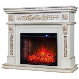 Электрокамин RealFlame Estella 25,5/26 WT с очагом Evrika 25,5 LED