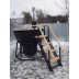 Банный чан 2200 мм (8-10 человека) на подставке, с печкой