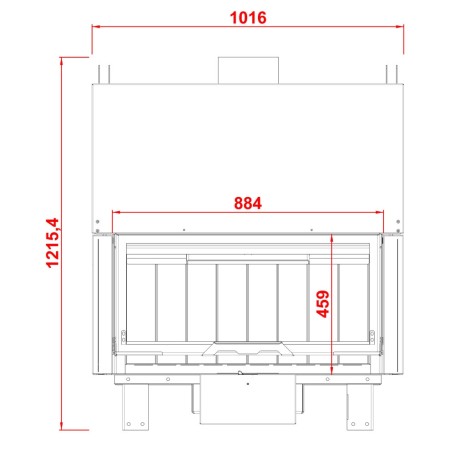 Каминная топка KW 100 SIMPLE FACE (Axis)