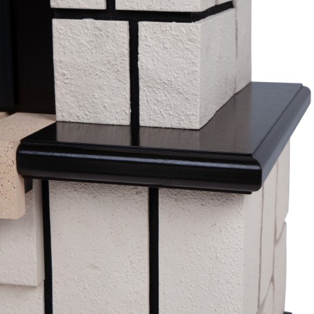 Электрокамин RealFlame Stone AO с очагом Fobos Lux BL, пульт ДУ