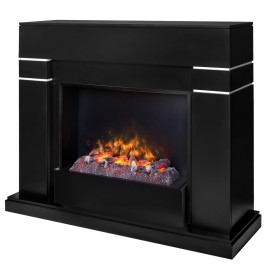 Электрокамин RealFlame Lindelse 26 BL черныйM черный с очагом 3D Cassette 630