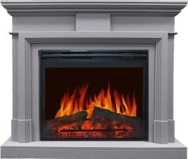 Каминокомплект Coventry Grey - Серый с очагом Jupiter FX New