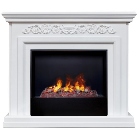 Электрокамин RealFlame Leticia 26 WT белый с очагом 3D Cassette 630