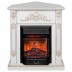 Электрокамин RealFlame Anita Corner WT дуб белый с золотой патиной с очагом Majestic Lux Black RC