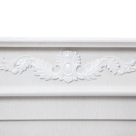 Электрокамин RealFlame Philadelphia 25,5/26 WT белое золото с очагом 3D Cassette 630 Black Panel