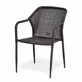 Плетеный стул из искусственного ротанга Y35-W2390 Brown