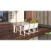 Обеденная группа Gardenini Bella белый бежевая XL со стульями Voglie