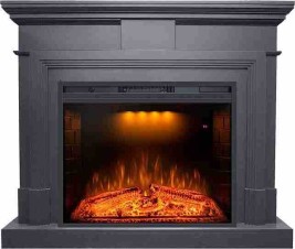 Каминокомплект Coventry Graphite Grey - Серый графит с очагом Emerald 28