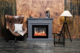 Каминокомплект Coventry Graphite Grey - Серый графит с очагом Emerald 28