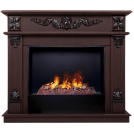 Электрокамин RealFlame Philadelphia 25,5/26 DN орех с очагом 3D Cassette 630