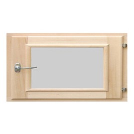 Форточка для бани Липа, стеклопакет 50x60 см