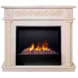 Электрокамин RealFlame Attica WT айвори с очагом 3D Cassette 630