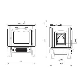 Печь HERMES cook, side door (Ferguss)