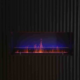 Электрокамин с очагом Schönes Feuer Очаг 3D FireLine 1500 Steel + Blue Effect Flame (PRO)