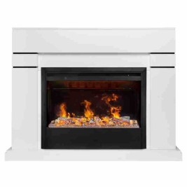 Электрокамин RealFlame Lindelse 26 WT с очагом 3D Helios 26 SBG