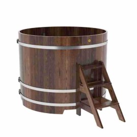 Купель круглая из лиственницы d=1,50х1,2 морёная