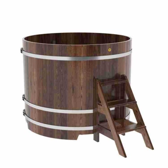 Купель круглая из лиственницы d=1,50х1,2 морёная