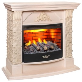 Электрокамин RealFlame Athena WT айвори с очагом 3D Firestar 25,5