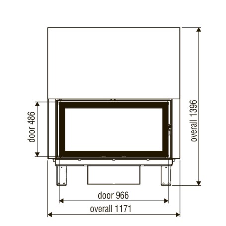 Каминная топка XP0120 SF BG1 (Axis)