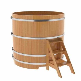 Купель круглая из лиственницы d=1,50х1,4 натуральная