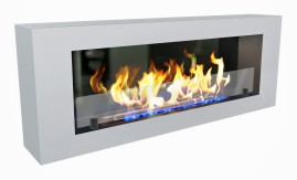 Биокамин Constant 1200 белый со стемалитом (ZeFire)