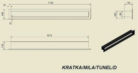 Mila тунель 140х1132