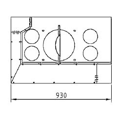 Каминная топка AX-VLG 900 PC-L (Axis)