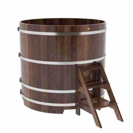 Купель круглая из лиственницы d=1,50х-1,4 морёная