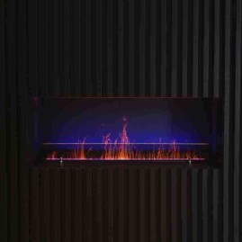 Электрокамин с очагом Schönes Feuer Очаг 3D FireLine 600 Steel + Blue Effect Flame (PRO)
