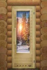 Дверь DoorWood Элит Зима с Фотопечатью 1850х730