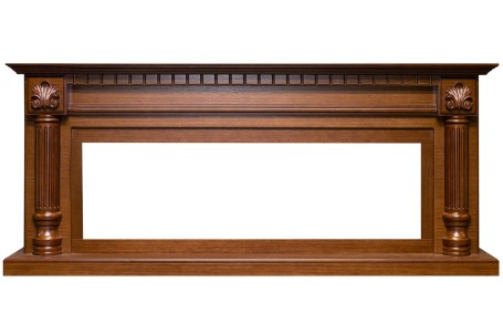 Каминокомплект Edinburg 60 - Орех с очагом Vision 60 LOG LED