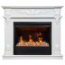 Электрокамин RealFlame Philadelphia 25,5/26 WT белое золото с очагом 3D Helios 26 SBG