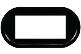 Каминокомплект Ellipse - Черный (ширина 1450 мм) с очагом Vision 42 LOG LED
