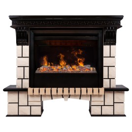 Электрокамин RealFlame Stone 26 AO античный дуб с очагом 3D Helios 26 SBG