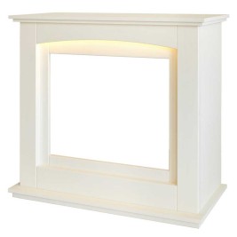 Портал каминный из МДФ RealFlame Canada 25,5 белый, с подсветкой