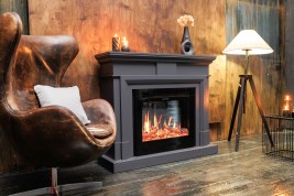 Каминокомплект Coventry Graphite Grey - Серый графит с очагом 5D V-ART 25