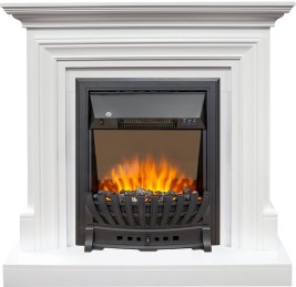 Каминокомплект Bradford - Белый с очагом Aspen Black