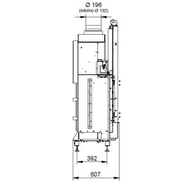 Каминная топка ECOMONOBLOCCO WT 16:9F N12 O2RING (Palazzetti)