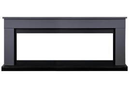 Каминокомплект Bergen 60 SFT (Разборный) - Серый графит с очагом Vision 60 LOG LED